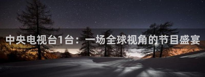 极速体育赛事直播：中央电视台1台：一场全球视角的节目盛宴