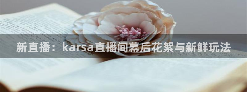极速体育直播吧体育直播nba：新直播：karsa直播间幕后花絮与新鲜玩法